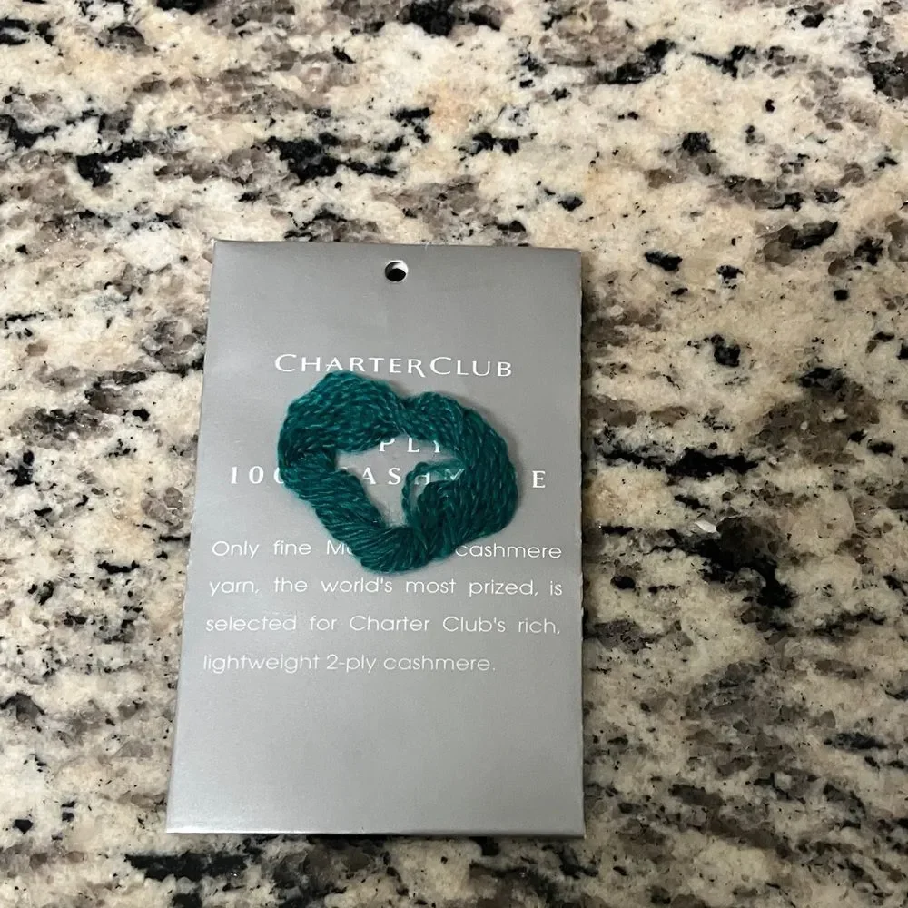 Green Charter Club Cashmere Thread